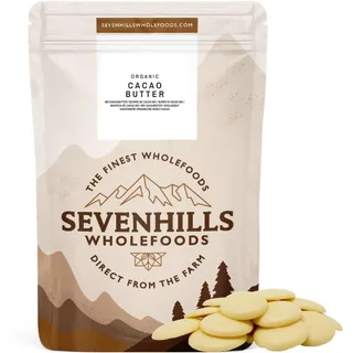 Sevenhills Wholefoods Kakaobutter Bio 500g, Rein und Natürlich, Premium Qualität