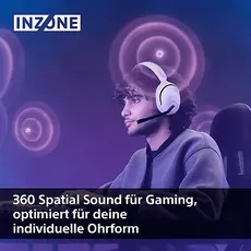 Bild von INZONE H5 Over-ear Gaming Headset, Bluetooth Weiß