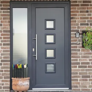 2 x Schlüsselbox für außen - Schlüsselkasten mit Zahlenschloss - Schlüsselbox Metall - Schwarz