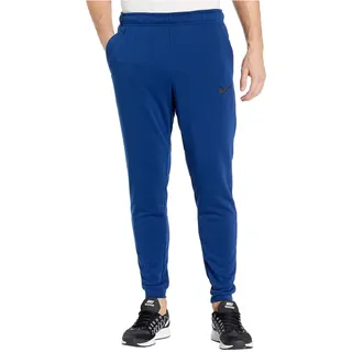 Nike Herren Hose Dri-FIT Taper Fleece, Blue Void/Black, S, BV2775-492