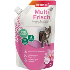 BEAPHAR - Multi Frisch - Der Aktive Geruchsstopper Für Katzentoiletten - Mit Probiotika - Schützt Das Mikrobiom - Biologisch Abbaubar - PH-Neutral - Orchideen Zauber - 400 g