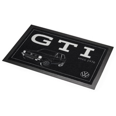 Bild 1K6087703A Fußbodenmatte Fußabtreter Fußmatte Schmutzfangmatte Vorleger, mit GTI Logo, schwarz