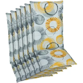 GO-DE Hochlehner Auflage 120 x 50 x 6 cm beige 6-tlg.