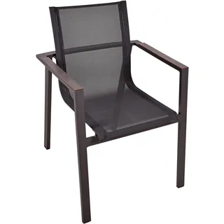 Garden Pleasure Stapelstuhl SOPHIA 56 x 60 x 85 cm braun/grau 2 St.