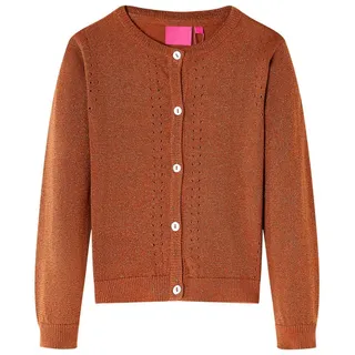vidaXL Kinder-Strickjacke Cognac 128
