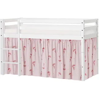 Hoppekids Spielbett »ECO Dream, Hochbett, teilbar in 2 Einzelbetten« Massivholz, wahlweise in 2 Größen und 4 Farben, Matratze wählbar, rot