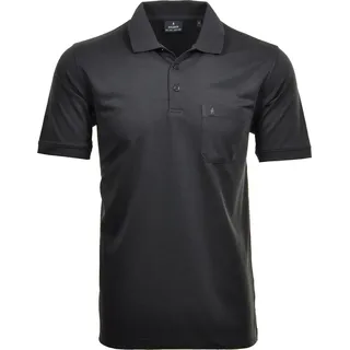 Größe S Ragman Herren Poloshirt Softknit kurzarm anthrazit 540391 - Grau