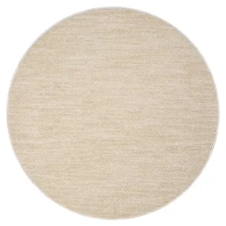 Carpet City Teppich »CLASICO 0052« rund 11 mm Höhe Kurzflor, Hochtief-Muster, Boho, Wohnzimmer, gelb