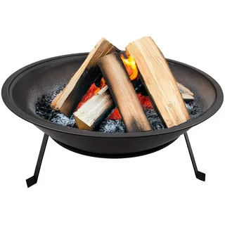 Avilia Garten-Feuerschale 52 cm – Feuerschale für den Außenbereich aus hitzebeständigem Metall für Heizung und BBQ, kompakter Kohleofen für Grill und Atmosphäre im Freien