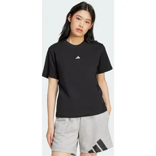 adidas Women's Essentials Small Logo Cotton T-Shirt Black/White, XS