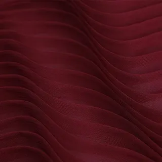 Anevous Plissee Chiffon Stoff,Faltenstoff,leicht fließend,1,5 m x 2 m | atmungsaktiv,weich,leicht,für Kleider,Röcke,Blusen,Deko,Nähen,DIY Modestoff Frühling Sommer,Weinrot