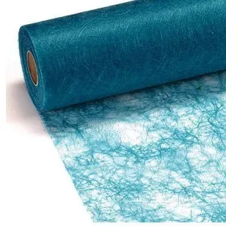 None 100 Deko Diamanten + 25 m x 30 cm Sizoflor® Vlies Original türkis Tischband Tischläufer blau Taufe Geburtstage