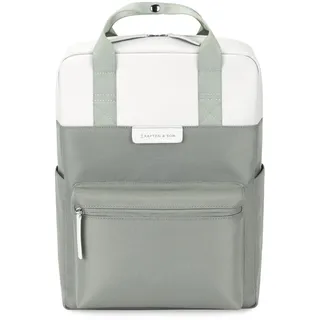 Kapten & Son Rucksack Bergen Small Muted Sage 9 L | Kleiner Rucksack Damen & Herren Schwarz | Tagesrucksack mit 11" Laptopfach | vegan & wasserabweisend