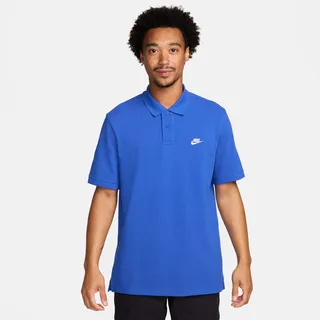 Nike Herren Poloshirt Club Short Sleeve Polo FN3894-480 S - Game Royal/White - S