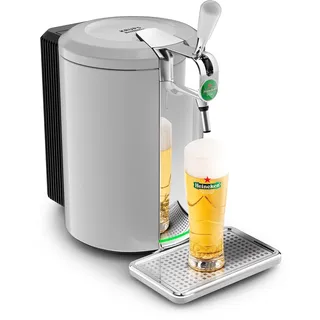 Krups Beertender Bierzapfanlage, 5 l Fässer, – Perfektes Bier, zu Hause - Grau