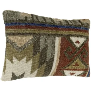 Eglo Zierkissen , Beige, Terracotta , Textil , Vintage , Füllung: Polyester,Polyester , rechteckig , 30x50 cm , Heimtextilien, Wohntextilien, Kissen, Zierkissen