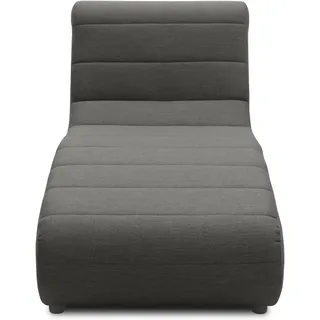 DOMO. collection Outdoor Longchair Element Borkum, wetterfest, anthrazit | Longchair Element in wetterfester Ausführung, flexibel mit weiteren Modulen kombinierbar, 73 x 152 x 80 cm (BxTxH)