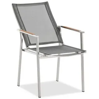 Niehoff Scalea Flex Gartenstuhl 57 x 62,5 x 100 cm silbergrau