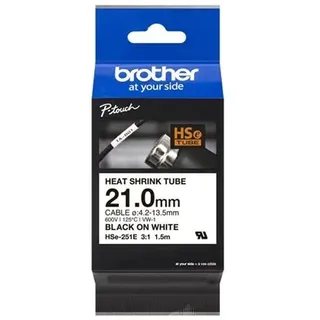 Brother HSe-251E - heat shrink tube tape - 1 cassette(s) - Roll (2.1 cm x 1.5 m)