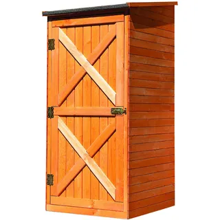 Promadino Geräteschrank Pforzheim 0,78 x 0,78 m Braun