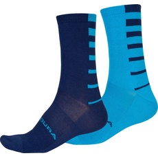 Bild Endura, Herren, Sportsocken, Coolmax Stripe Socken (Doppelpack) (L/XL),