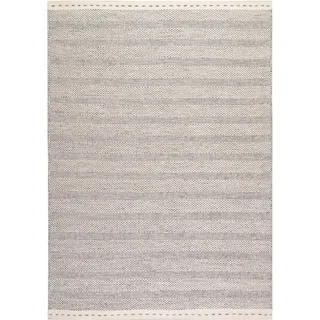 OBSESSION My Jaipur 333 Wollteppich 80 x 150 cm Silber