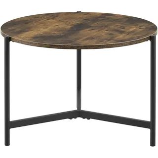 [en.casa] Køge Braun Dunkler Holzton 60 x 60 x 42 cm