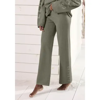 Strickhose ELBSAND, Damen, Gr. 32/34, N-Gr, grün (oliv meliert), Feinstrick, Obermaterial: 50% Viskose, 28% Polyester, 22% Polyamid, meliert, unifarben, bequem, Hosen Strickhose, aus hochwertigen Strick