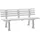Gartenbank 150 x 54 x 74 cm Weiß
