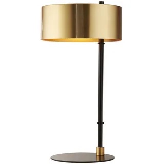 Tischlampe Tischleuchte 49 cm E14 in Schwarz Gold Metall Wohnzimmer Nachttisch