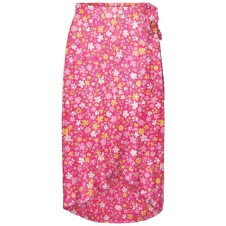 PIECES Damen Pctala Wrap Skirt Noos Bc Rock, Beetroot Purple/AOP:small Flower, XS EU