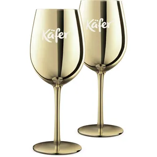 Käfer Cocktailglas , Goldfarben , Glas , 2-teilig , 600 ml , mundgeblasen , Gläser, Cocktailgläser