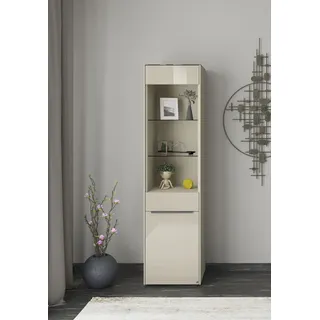 Set One by Musterring Standvitrine Reno 48 x 42 x 185 cm Kaschmir