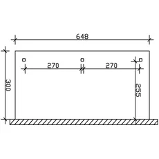 Bild Skan Holz Terrassenüberdachung Andria 648 cm, x 300 cm