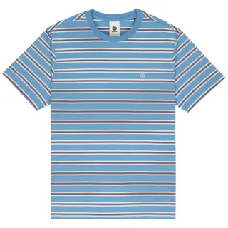 Sporttop ELEMENT "Icon Embroidery", Herren, Gr. S, washed stripes riviera, Obermaterial: 100% Baumwolle., Tops Sporttop