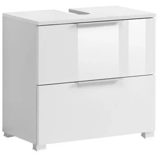 Held Waschbeckenunterschrank , Weiß , Metall , 1 Schubladen , 60x54x35 cm , Made in Germany , stehend, hängend , Badezimmer, Badmöbel, Waschbeckenunterschränke