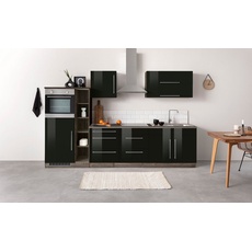 Bild Küchenzeile »KS-Samos«, mit E-Geräten, Breite 300 cm, schwarz