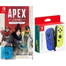 APEX Legends: Champion Edition (Download Code) + Nintendo Joy-Con 2er-Set, blau/neon-gelb [Nintendo Switch]