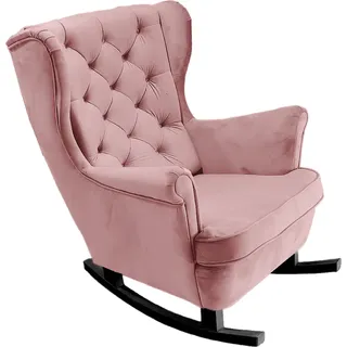 DomoHome Relaxsessel Armlehnensessel Armlehnen Fernsehsessel Loungesessel Polstersessel Couchsessel Armsessel Chair Wohnzimmersessel Ohrensessel | 102x81x95cm | Pink_29838 - Rosa
