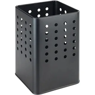 Wenko Utensilienhalter Silio 11,5 x 16,5 x 11,5 cm Schwarz Metall