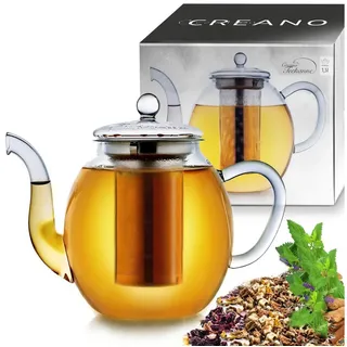 Creano Glas Teekanne hoch 1,5 l