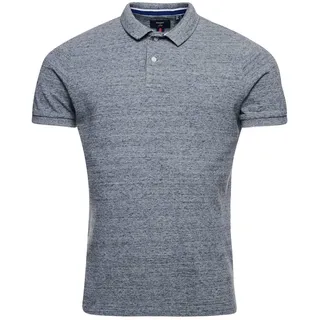 Superdry Classic Pique Kurzarm-poloshirt Flint Steel Grit S