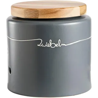 Homeware Profession. Vorratsdose , Akaziefarben , Keramik , Akazie , vollmassiv , 1.65 l , rund , 16.5 cm , Lfgb , lebensmittelecht , Küchenzubehör, Vorratsbehälter, Vorratsdosen