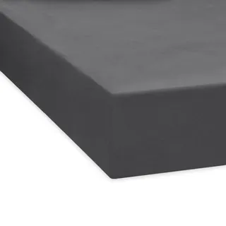 TRAUMSCHLAF Spannbettlaken, Spannbetttuch Fein-Biber warm und kuschelig, bügelfrei, mit Rundumgummi (weitere Farben,Größen) 180x200-200x200 cm, anthrazit