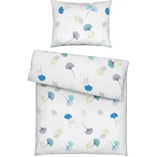 Esposa Bettwäsche , Blau, Grün , Textil , Abstraktes , 140x200 cm , pflegeleicht, atmungsaktiv, schadstoffgeprüft , Heimtextilien, Bettwäsche & Leintücher, Bettwäsche, Seersucker-Bettwäsche