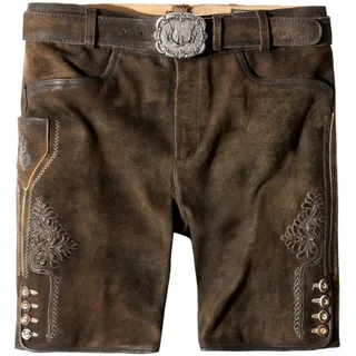 Stockerpoint Herren Lederhose Corbi4 I Größe 44-64 I Bequeme Trachtenhose in edler Hirschoptik inkl. Gürtel I Aus 100% hochwertigem Wildbockleder I Perfekt für Trachten & Festlichkeiten