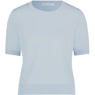 Rundhalspullover BETTY & CO "Feinstrickpullover mit Lurexfaden", Damen, Gr. 36, blau (glacier lake), Obermaterial: 74% Viskose CV. 26% Polyester PES., Pullover Rundhalspullover