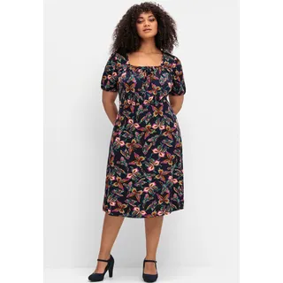 sheego by Joe Browns Jerseykleid »Jerseykleid«, blau