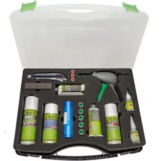 Petec KUNSTSTOFF Reparatur KIT Set Kleben Füllen Spachteln Holz Plastik Gummi