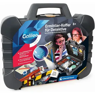 CLEMENTONI Galileo Spy Ermittler-Koffer für Detektive & Geheimagenten - Spannendes Detektiv-Set - Spielzeug für Kinder ab 8 Jahren - 59414 von Clementoni